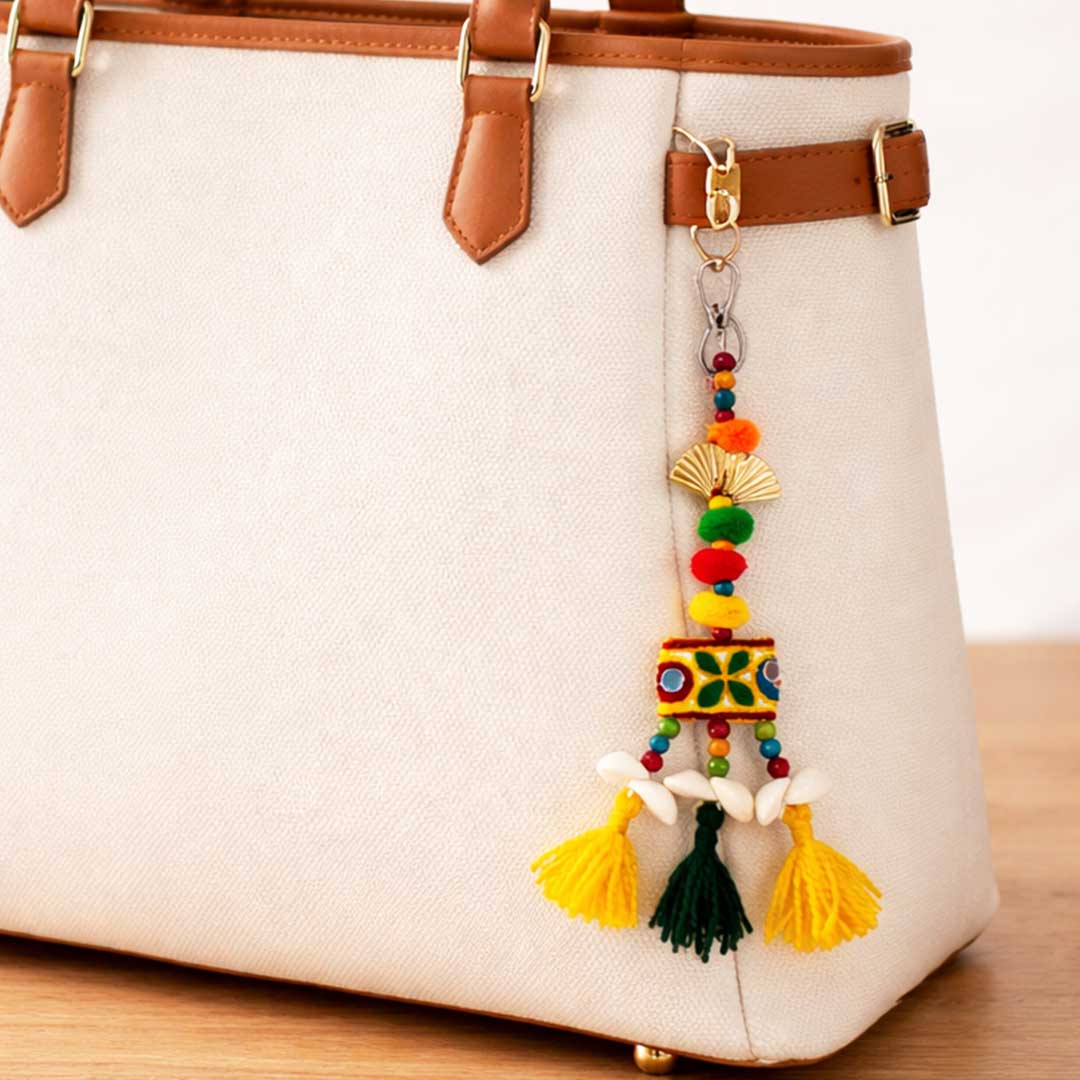 Suwasna Luxury Bag Charm for Handbags, Totes & Belts | Decorative Tassel Purse Accessory_3