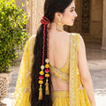 Suwasna Yellow & Pink Color Jhumka Tassel Parandi | Elegant Festive & Wedding Hair Accessory_1