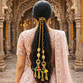 Suwasna Multicolor Jhumka Parandi | Elegant Festive & Wedding Hair Accessory A