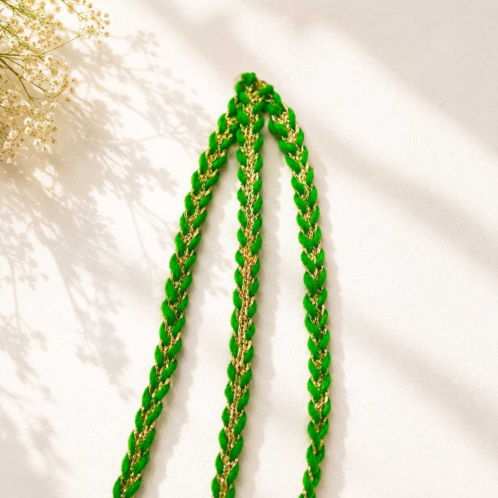 Bijli Guchcha Parandi with Golden Ghungroo – Traditional Punjabi Bridal & Festive Hair Parandi for Women_8