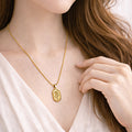 Suwasna Embossed Rose Flower Pendant Necklace | Premium Anti-Tarnish Jewellery