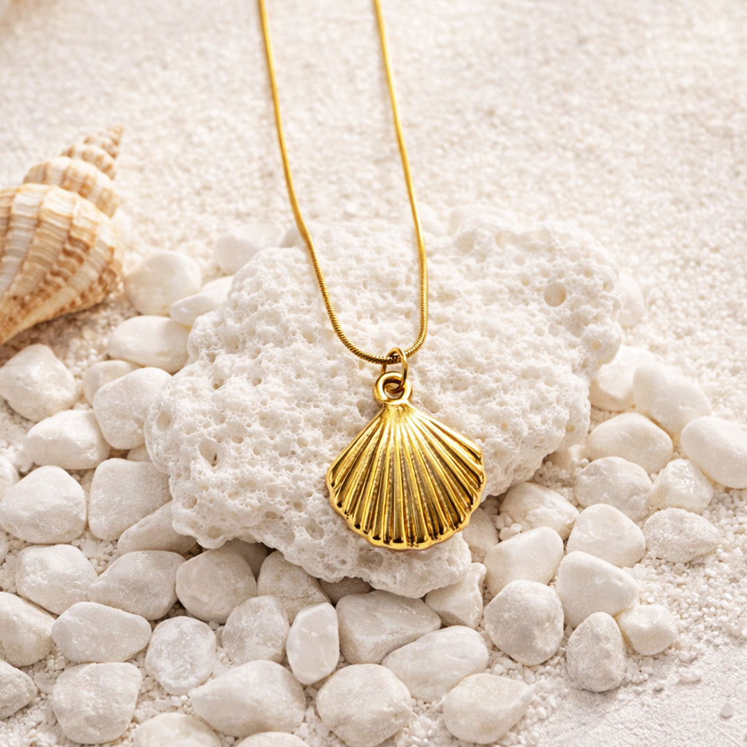 Suwasna Sea Shell Pendant Necklace | Premium Anti-Tarnish Jewellery