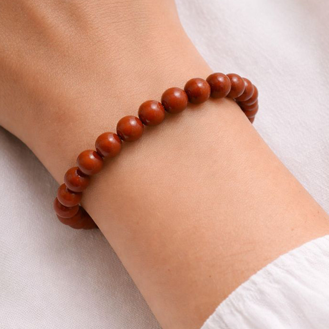 Red Jasper Bracelet 8mm – Strength & Grounding Crystal (Not Heated, Not Dyed)