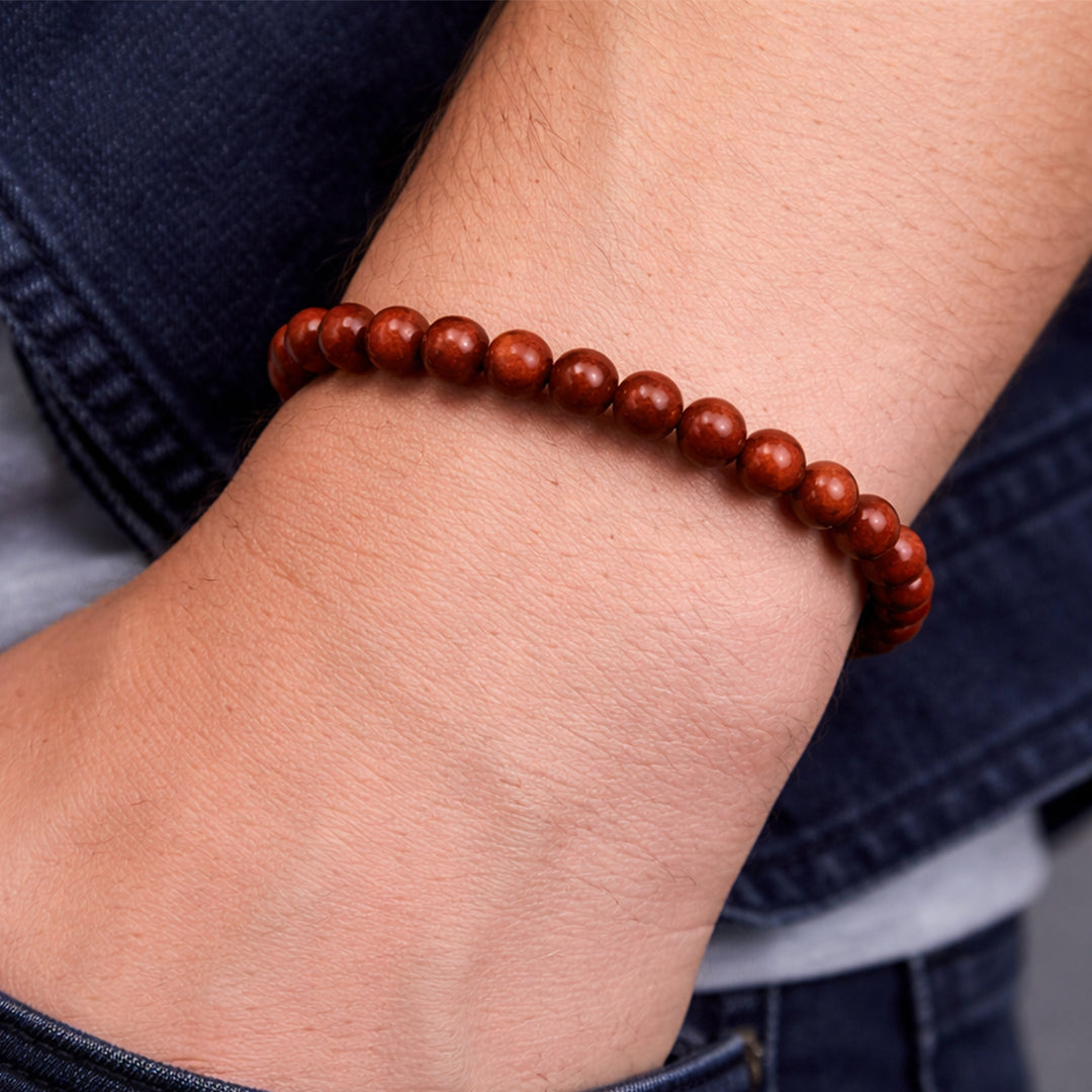 Red Jasper Bracelet 8mm – Strength & Grounding Crystal (Not Heated, Not Dyed)