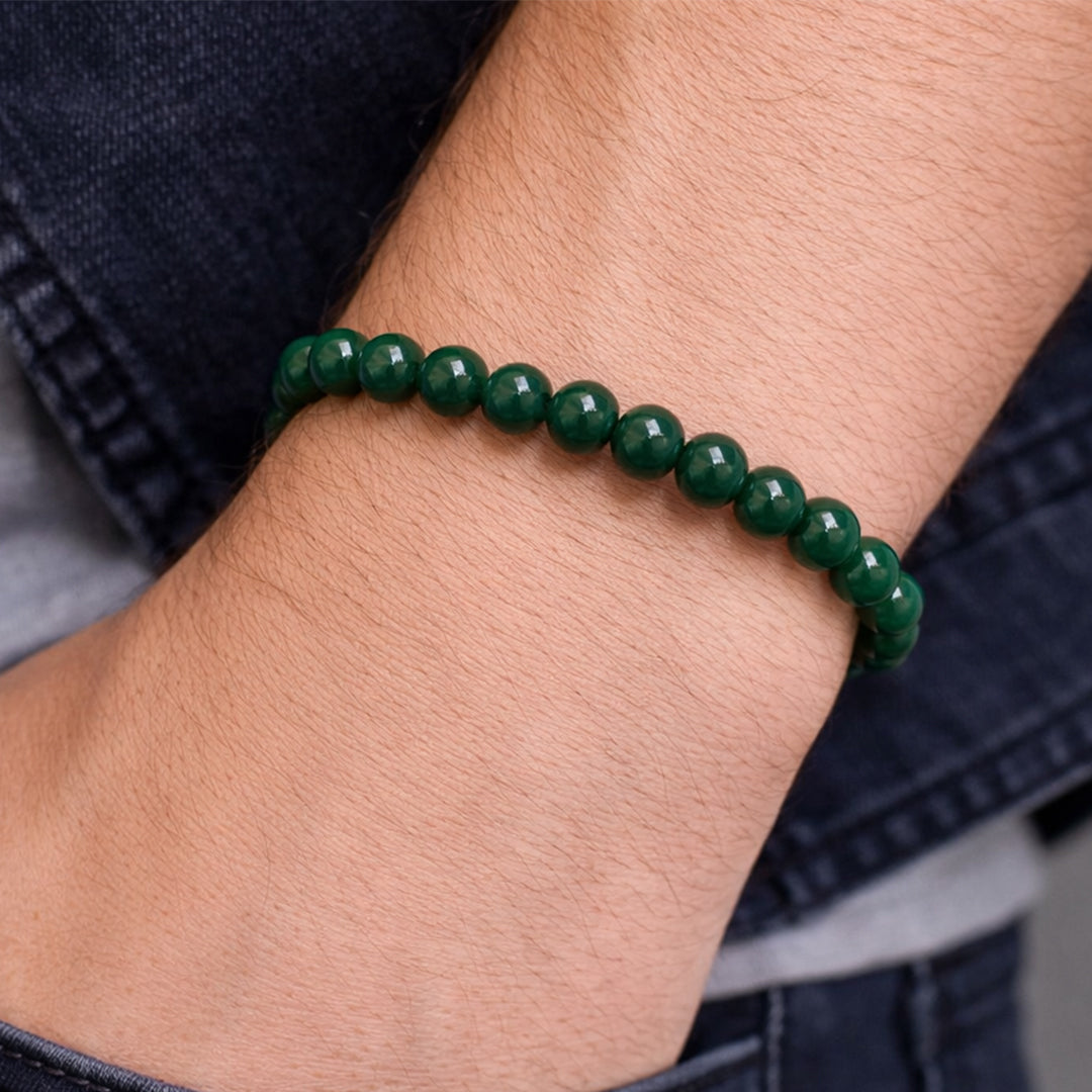 Green Aventurine Bracelet 8mm – Luck & Prosperity Crystal (Not Heated, Not Dyed)