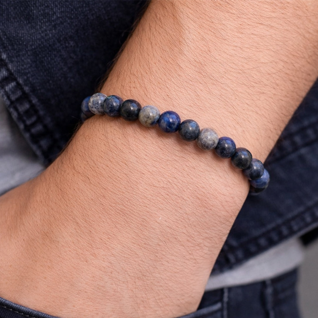 Lapis Lazuli Bracelet 8mm – Wisdom & Truth Crystal (Not Heated, Not Dyed)