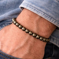 Natural Raw Pyrite Bracelet 8mm | Genuine Pyrite Stone Bracelet – Suwasna