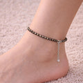 Pyrite Anklet 3mm – Prosperity & Protection (Not Heated, Not Dyed)