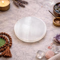 Selenite Crystal Plate – Natural Stone Display & Decorative Charging Plate | Suwasna