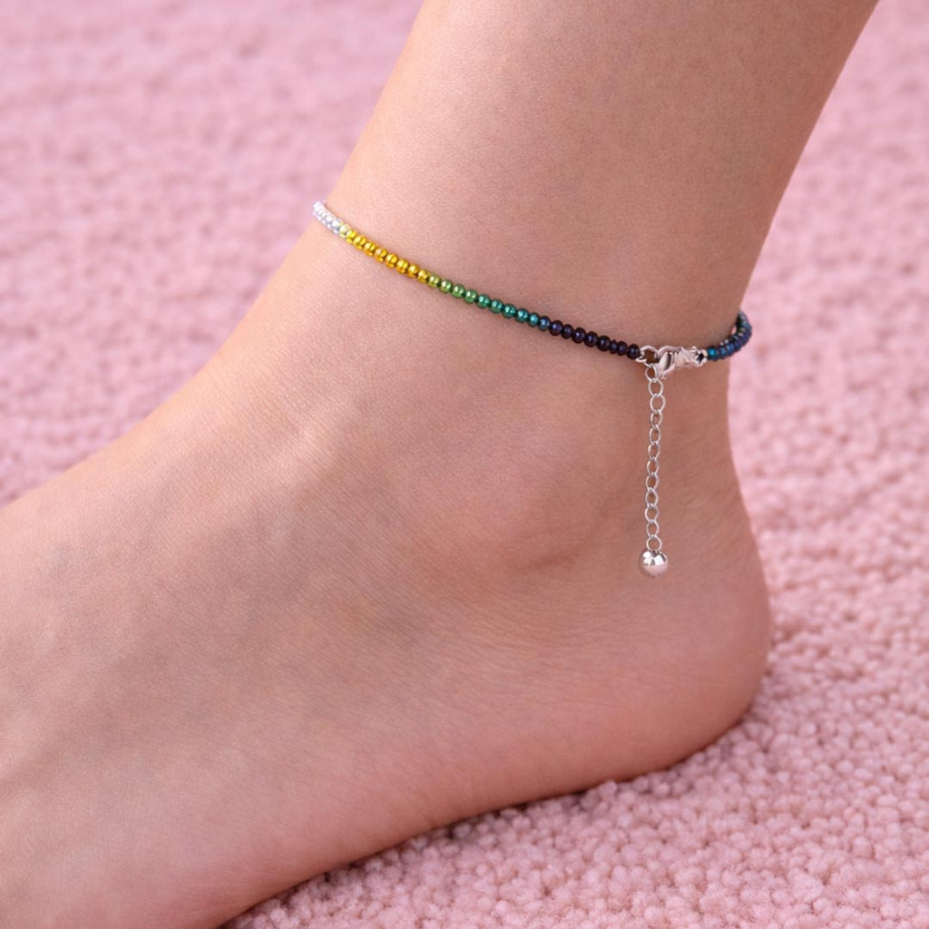 Dhanyog Anklet 3mm – Wealth Energy & Prosperity (Not Heated, Not Dyed)