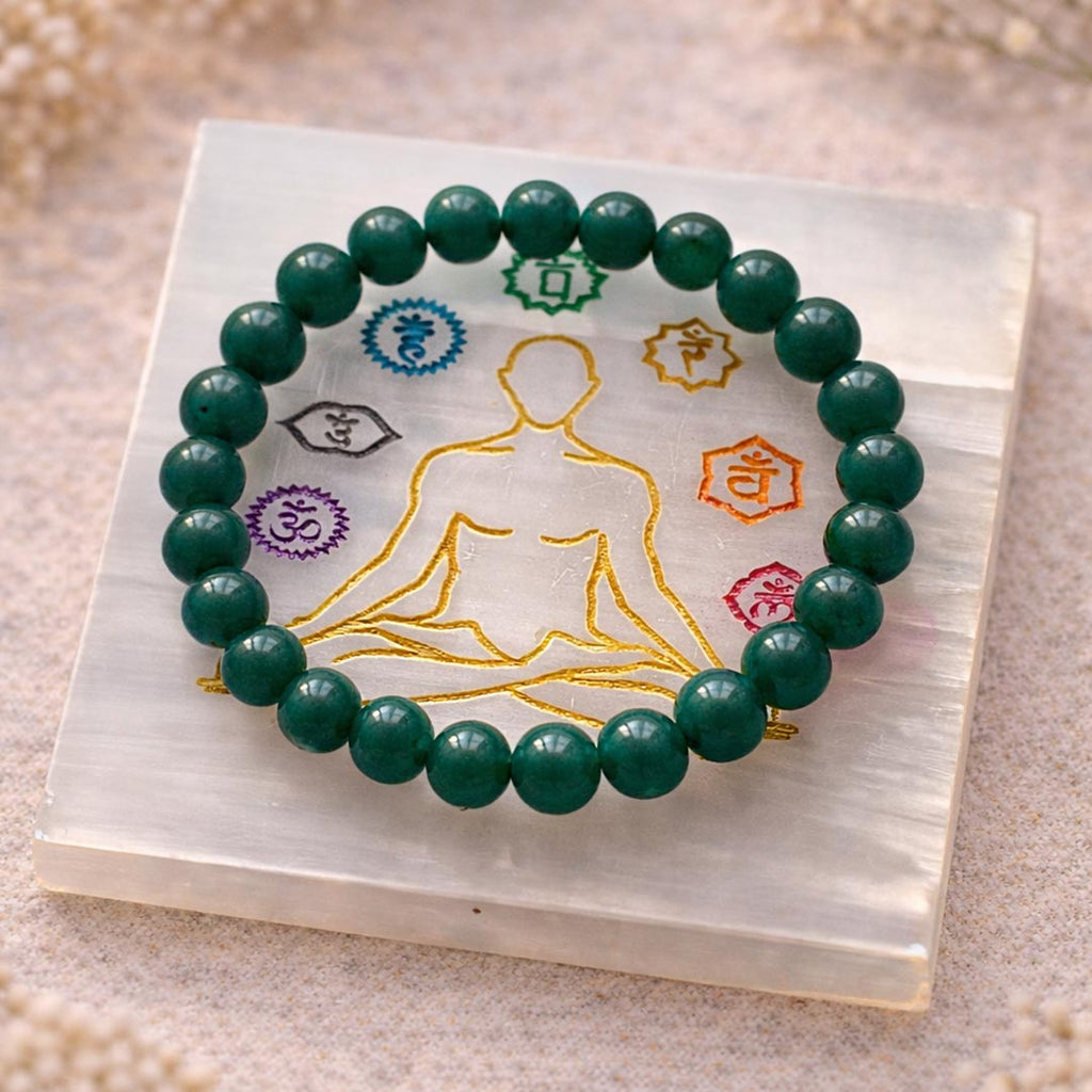 Natural Green Aventurine Bracelet 8mm | Genuine Stone Bracelet – Suwasna