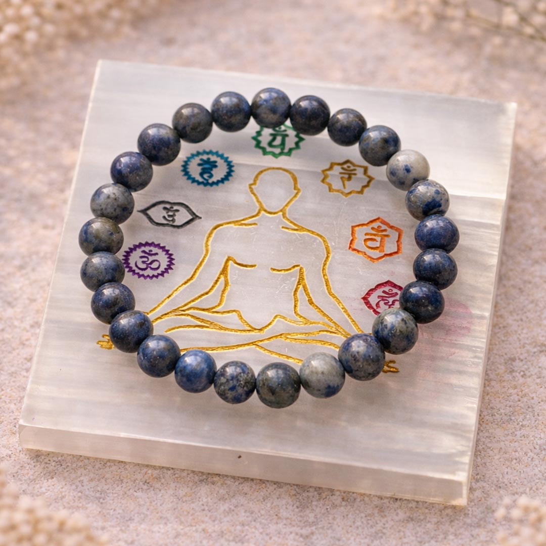 Lapis Lazuli Bracelet 8mm – Wisdom & Truth Crystal (Not Heated, Not Dyed)