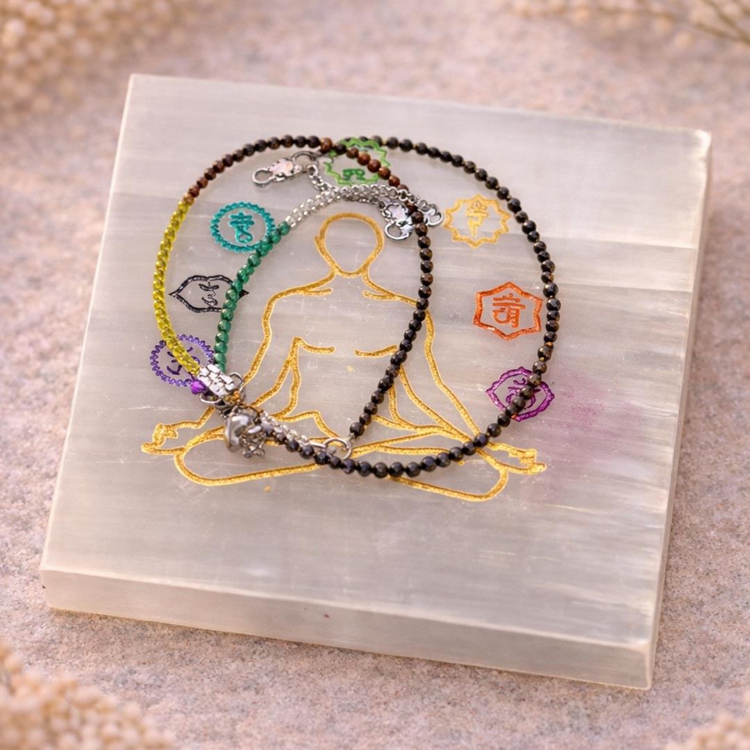 Dhanyog Anklet 3mm – Wealth Energy & Prosperity (Not Heated, Not Dyed)