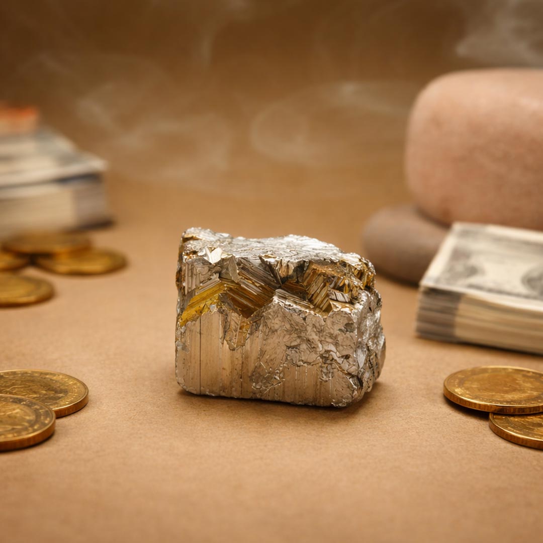 Natural Raw Pyrite Stone – Energy Protection, Abundance & Healing Crystal